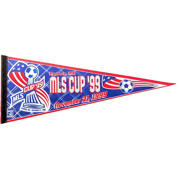 MLS Cup 1999 Foxboro Stadium Pennant - DC United v LA Galaxy - Picture 1 of 9